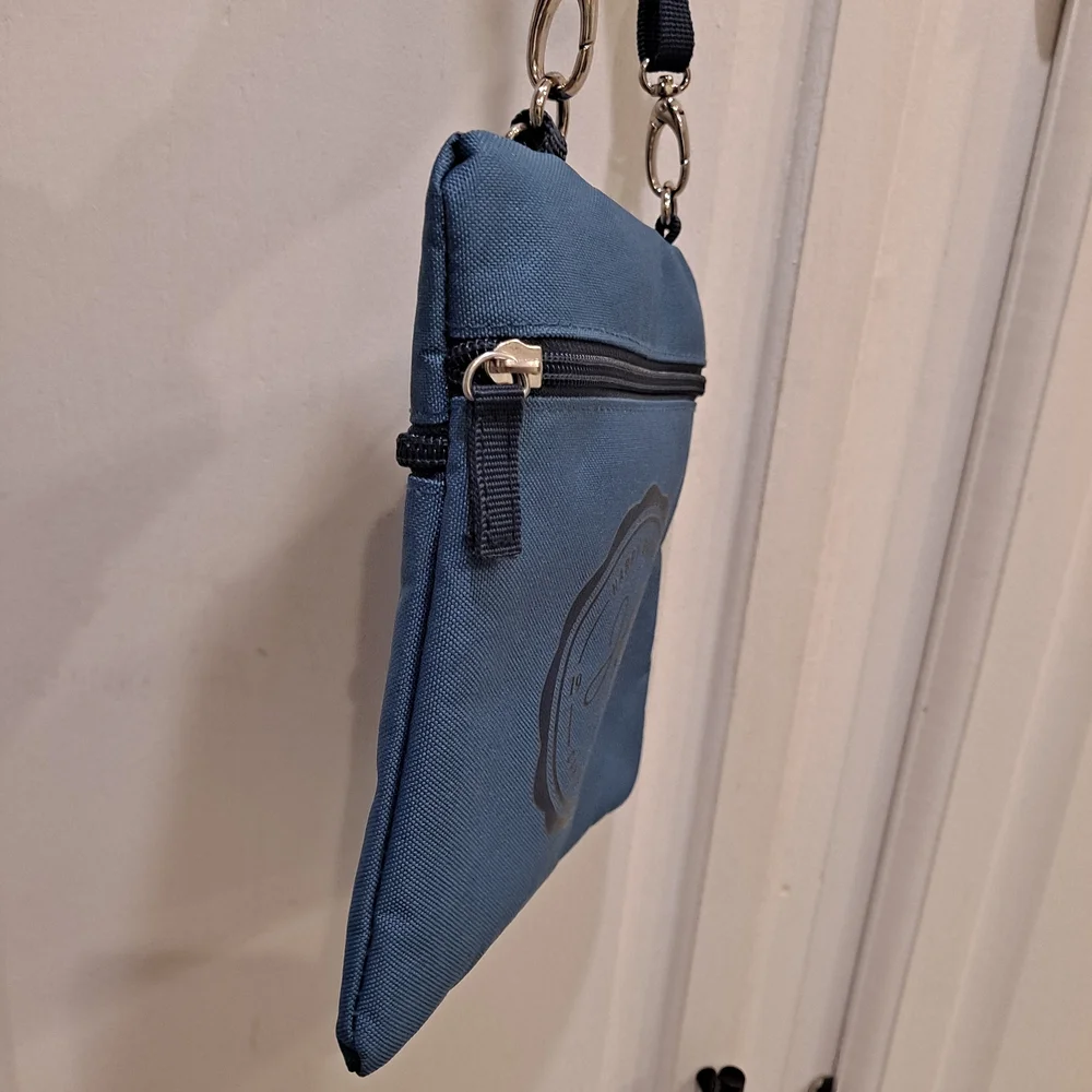 Harry Barker Blue & Black Nylon Dog Travel Crossbody Accessories Bag